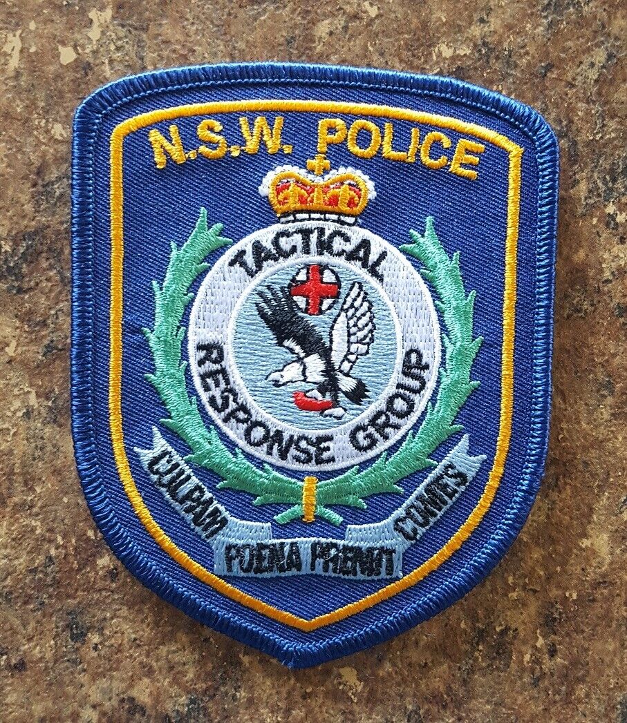New South Wales NSW Australia Police Tactical Response Group patch new condition