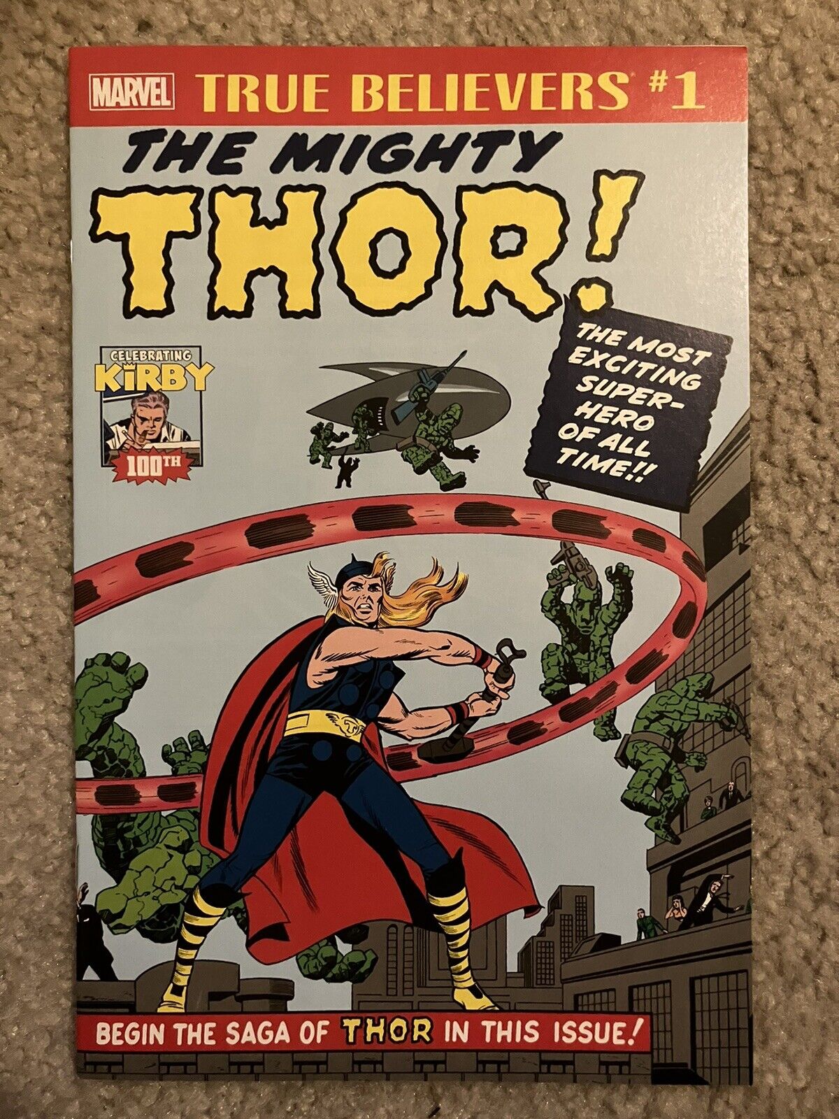 True Believers: Thor #1 Reprint Of Journey Into Mystery #83 Jack Kirby 100