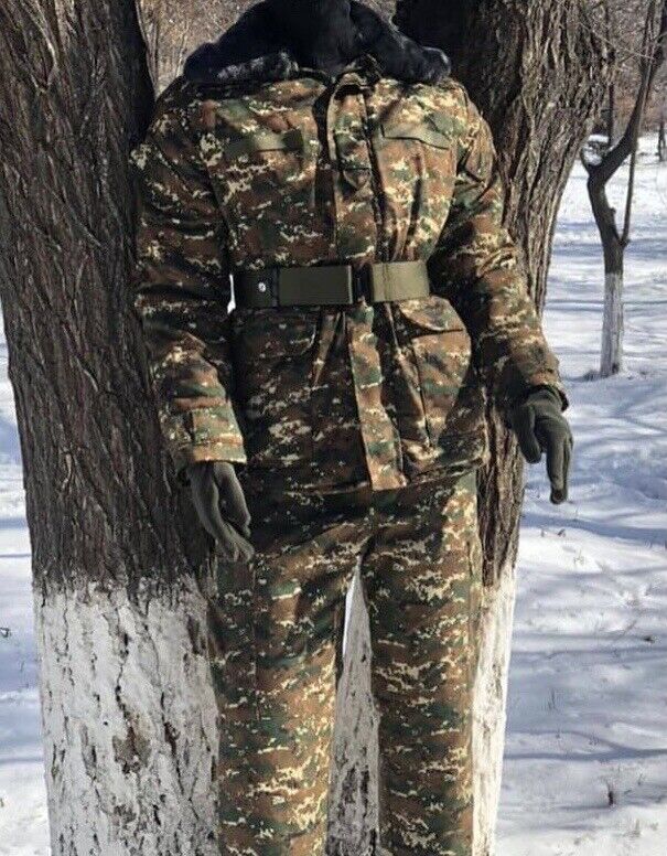 Armenian Original Combat Army Military Warm Jacket Pants Uniform Camouflage