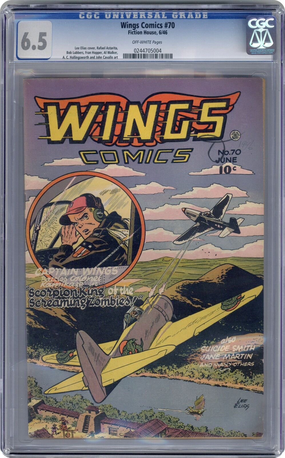 Wings Comics #70 CGC 6.5 1946 0244705004
