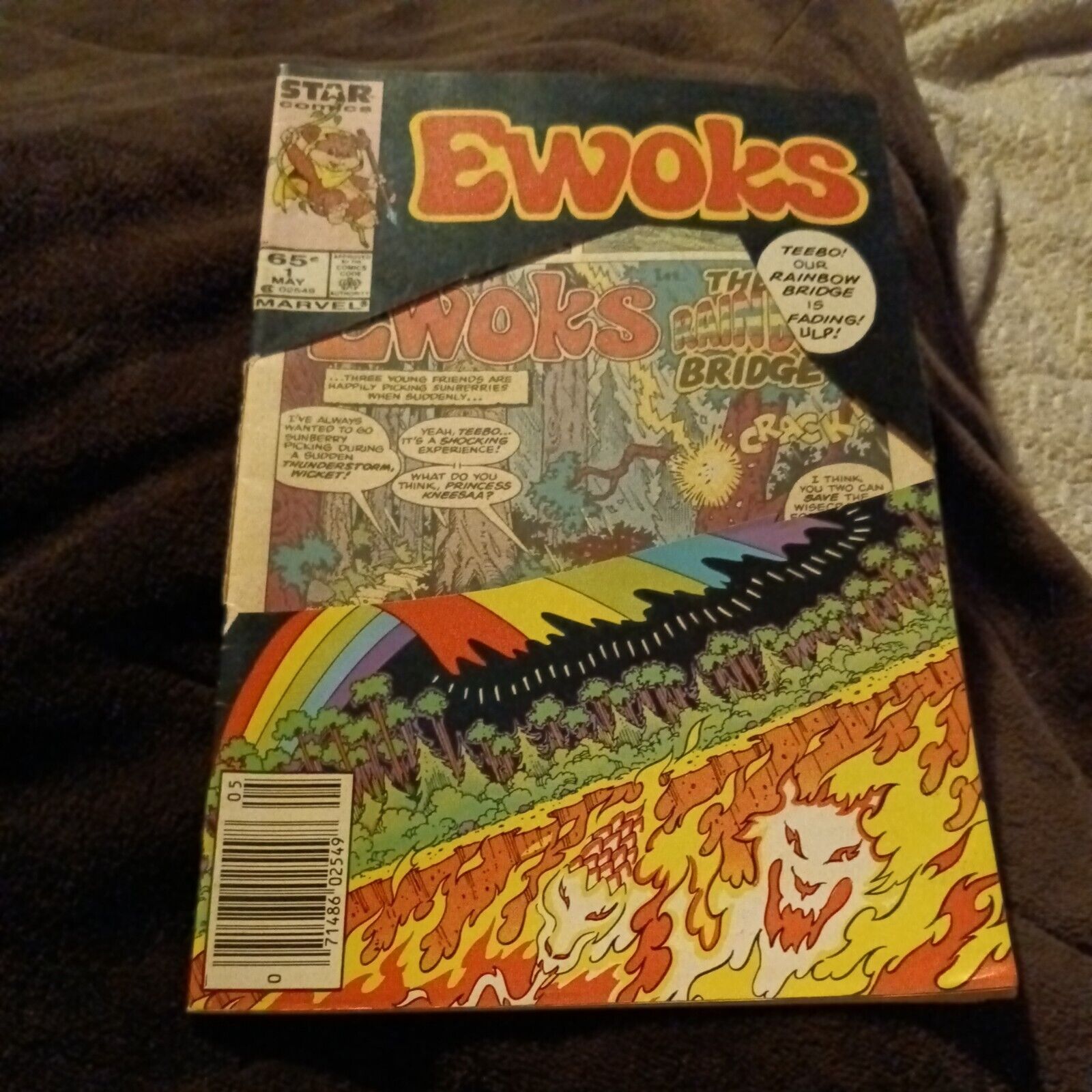 STAR WARS EWOKS #1 (1985) Marvel/Star Comics Newsstand Edition HTF