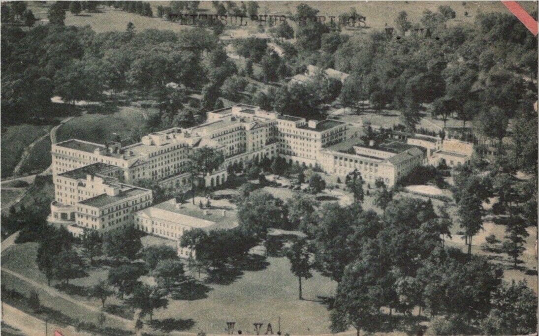 Ashford General Hospital White Sulphur Springs WV 1944 Postcard A/T