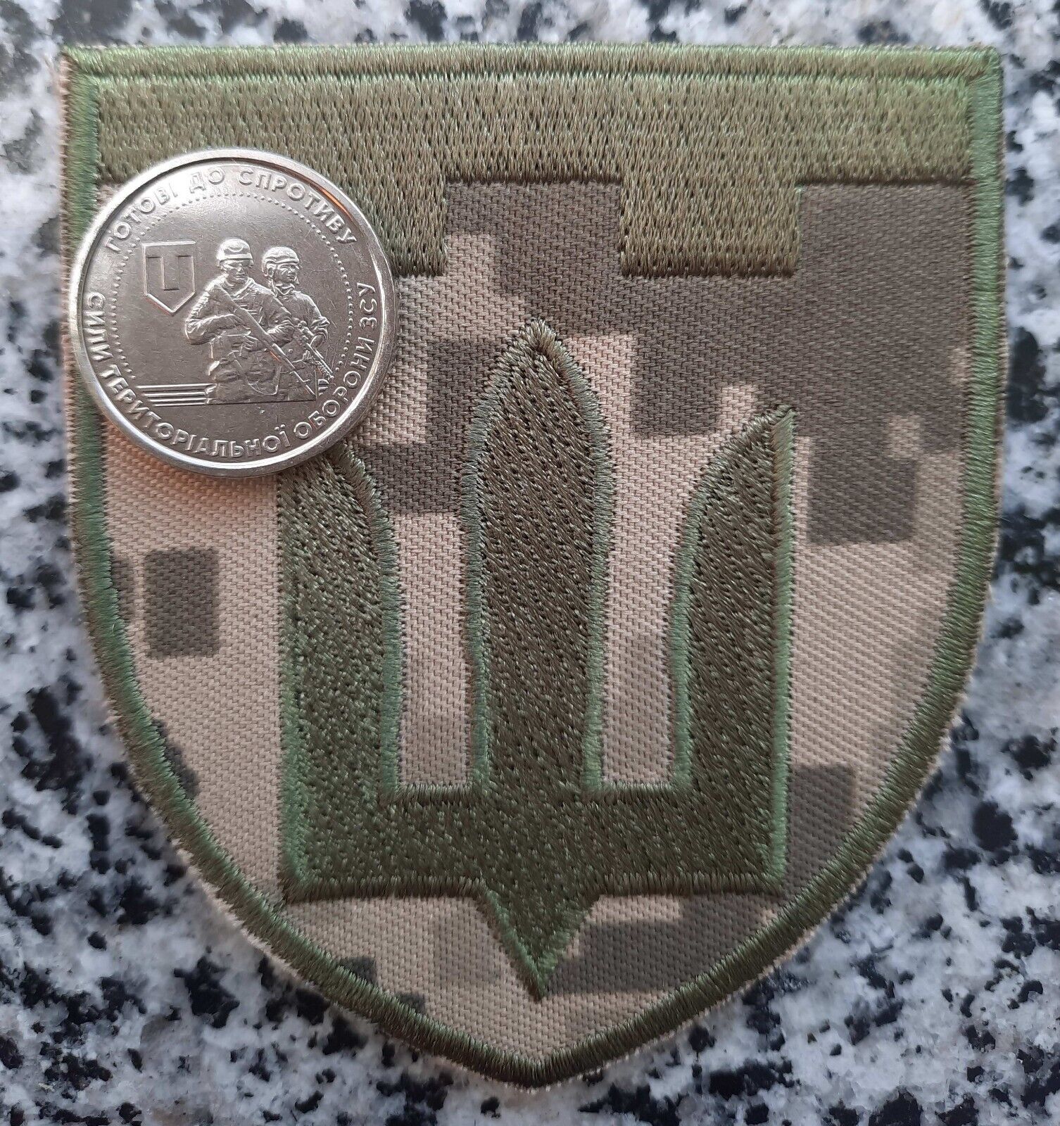Patch & Coin Territorial Defense Forces Ukraine Army Tactical Military Chevron