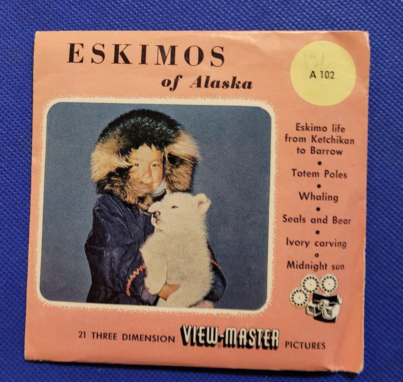 Vintage Sawyer\'s A102 Eskimos of Alaska US Travel view-master Reels Packet