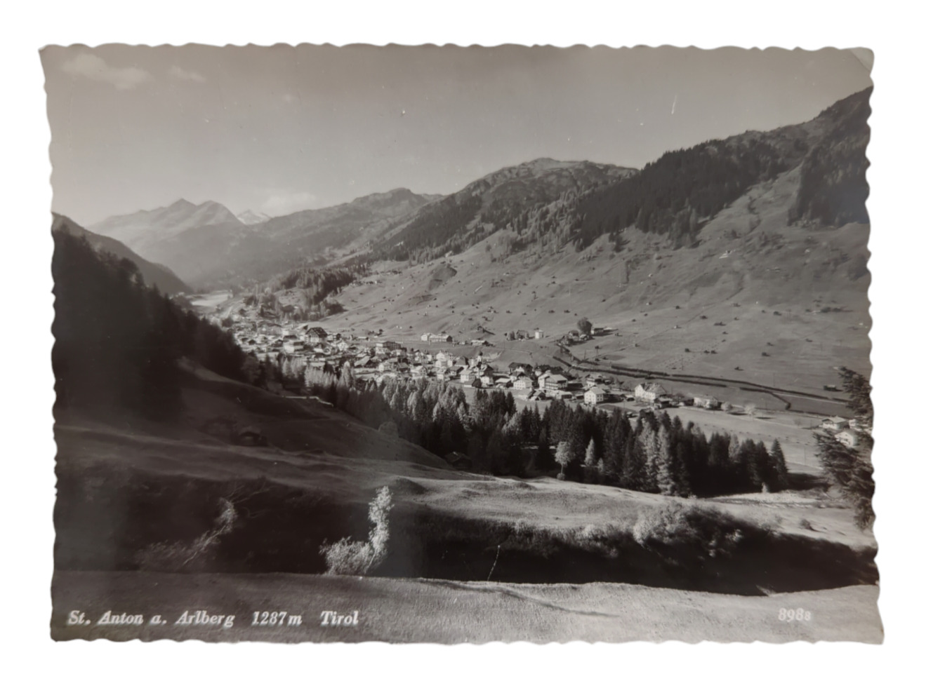 Vintage Postcard St. Anton Arlberg (1287 m) Real Photo RPPC