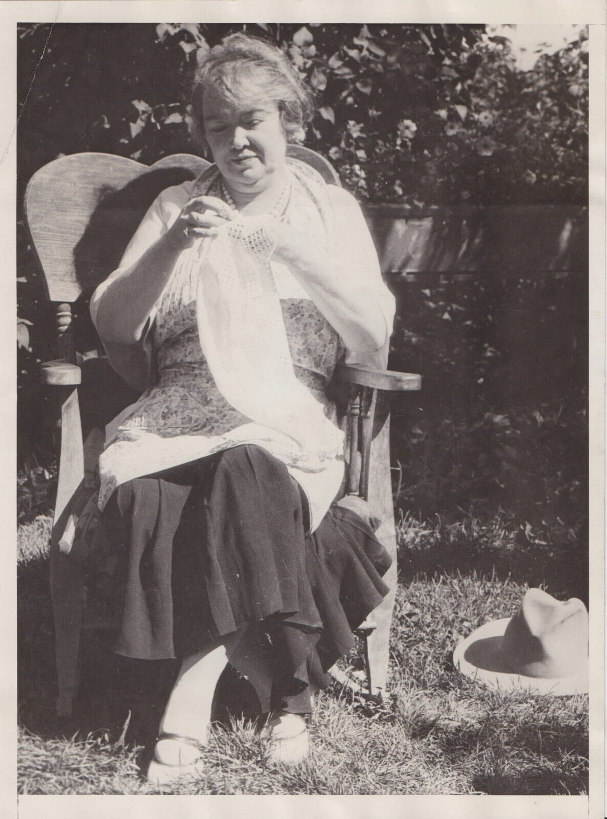 1931 Press Photo Prohibition Showgirl Belle Livingstone at Home in Reno, Nevada