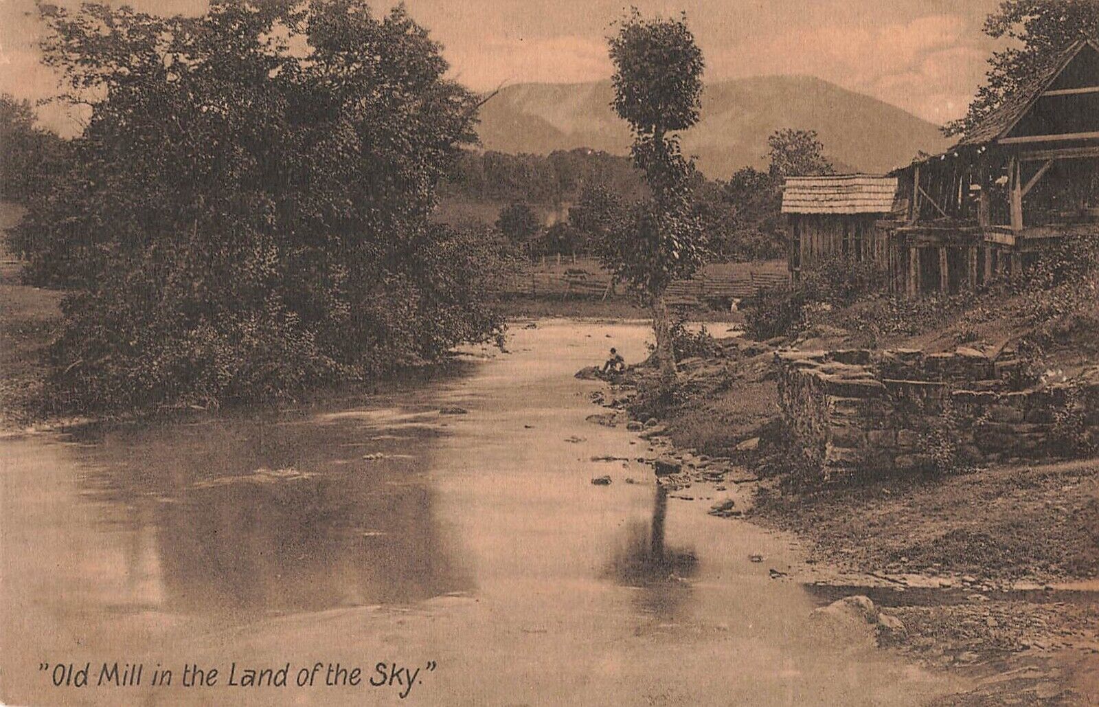 Asheville, North Carolina Postcard Old Mill in the Land of the Sky  c 1907 P4