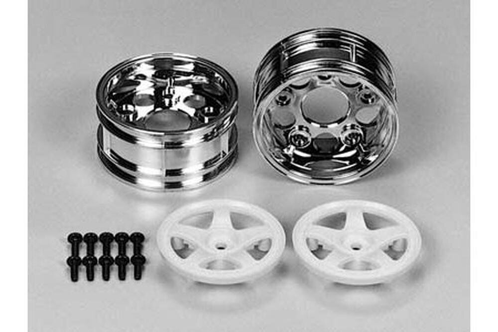 Tamiya R C Spare Parts 2 Piece 5 Spoke Wheel 0.03Pound 300050672