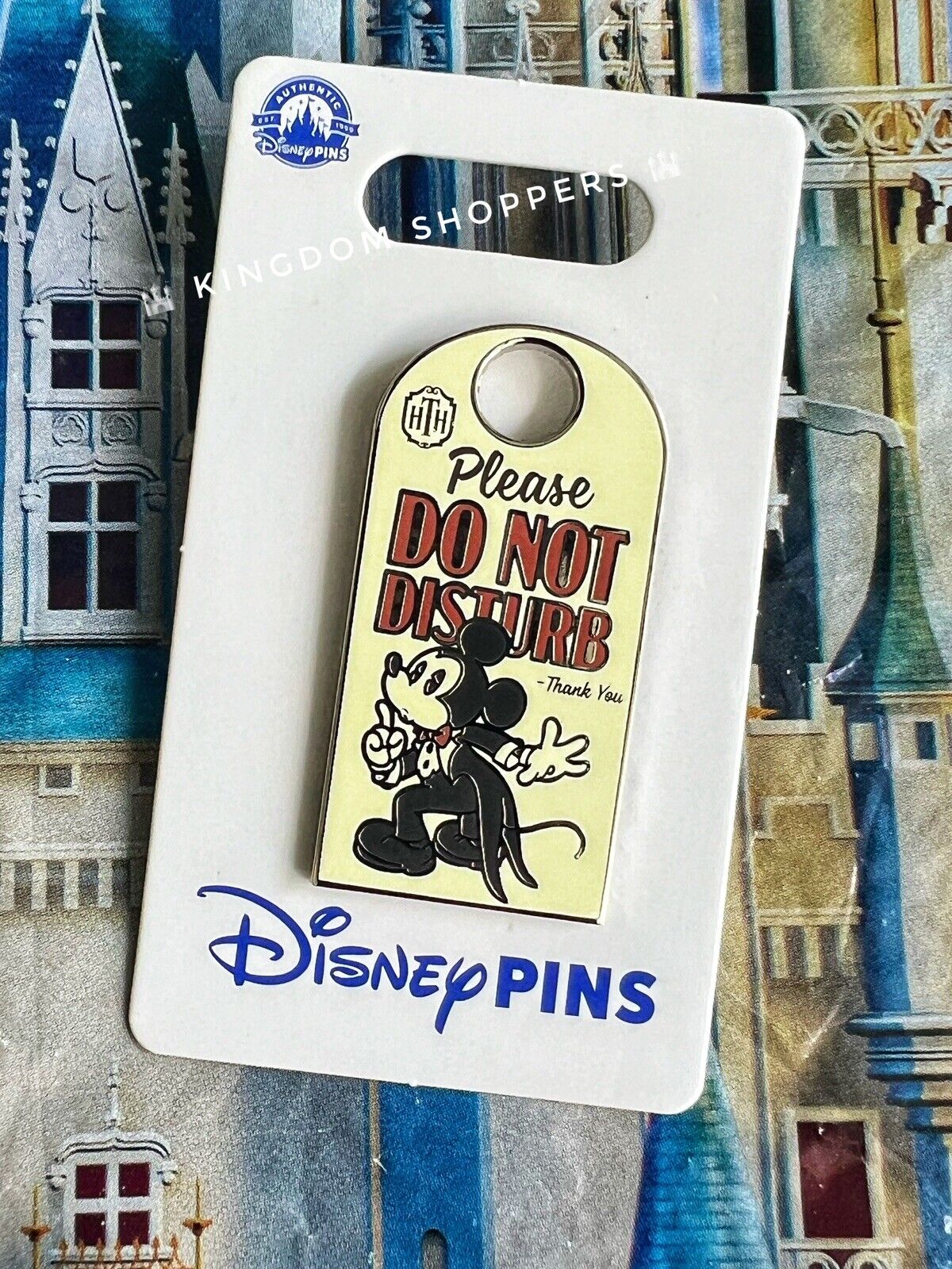 2024 Disney Parks Hollywood Tower Of Terror Mickey Mouse Door Hanger OE Pin