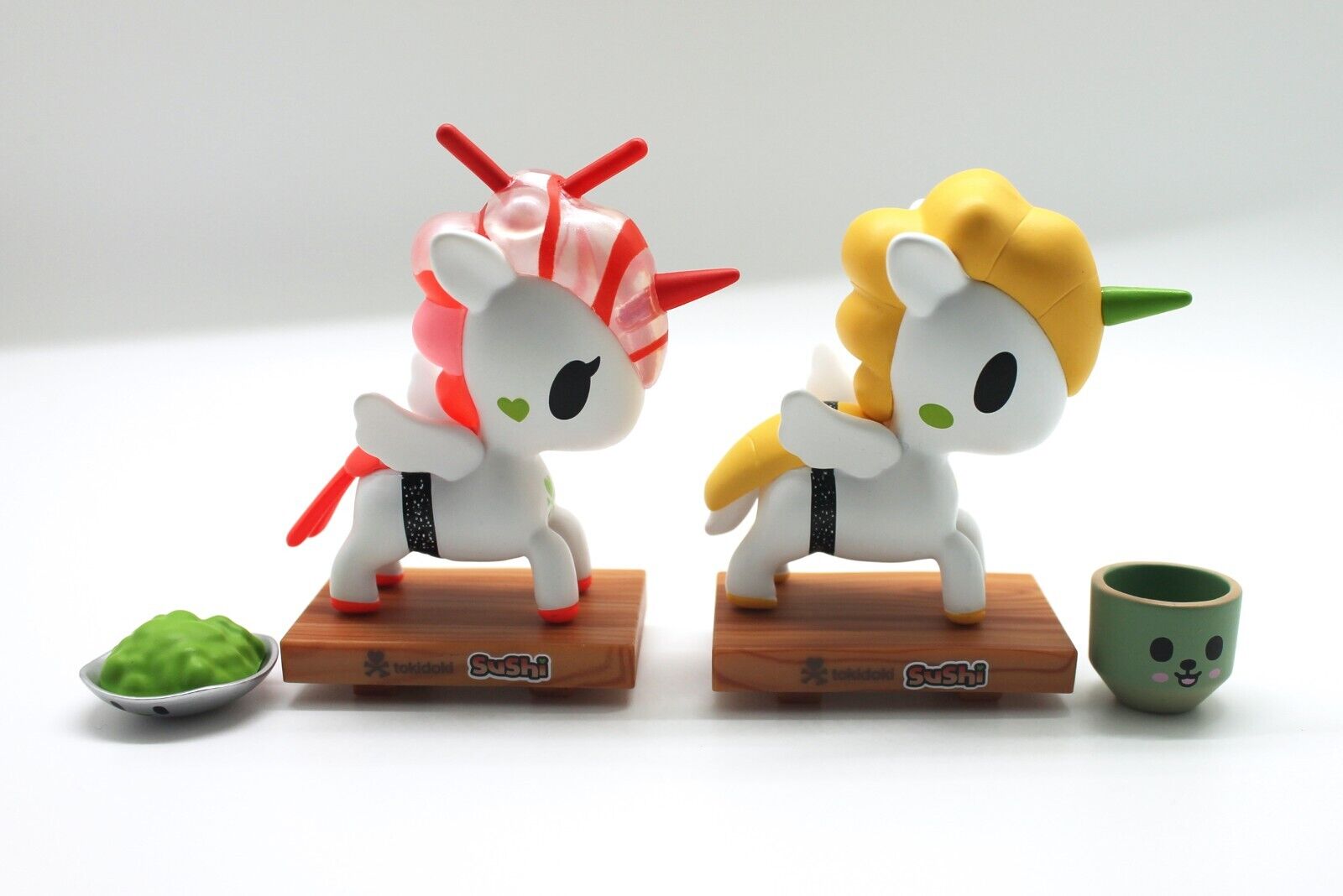 Tokidoki Sushi Unicorno Figures Lot of 2 Pieces: Ebi-Chan & Omeletto Sets