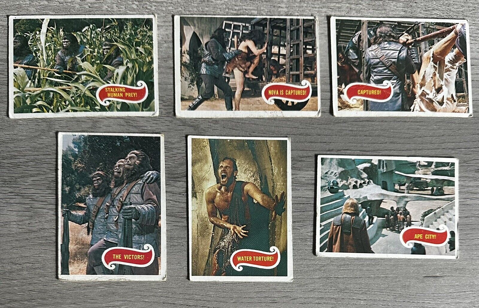 1969 Topps PLANET OF THE APES (GREEN BACK) CARDS