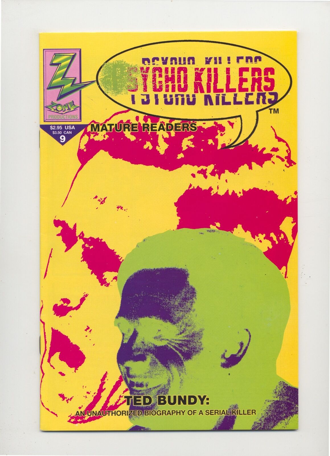 Psycho Killers 9 - Ted Bundy - Comic Zone - 1992