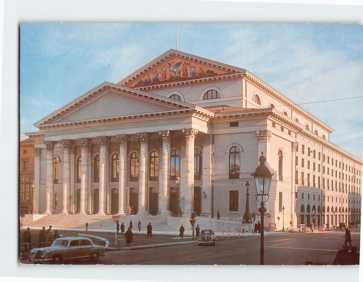 Postcard National Theater Munich Germany