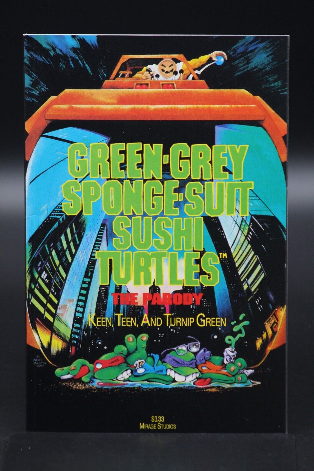 Green Grey Sponge Suit Sushi Turtles (1990) #1 One-Shot TMNT Parody Mirage NM