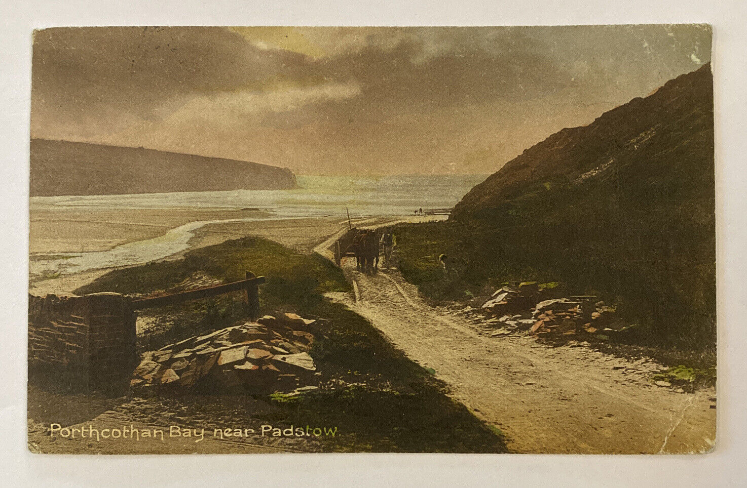 Vintage Postcard Porthcothan Bay near Padstow, England