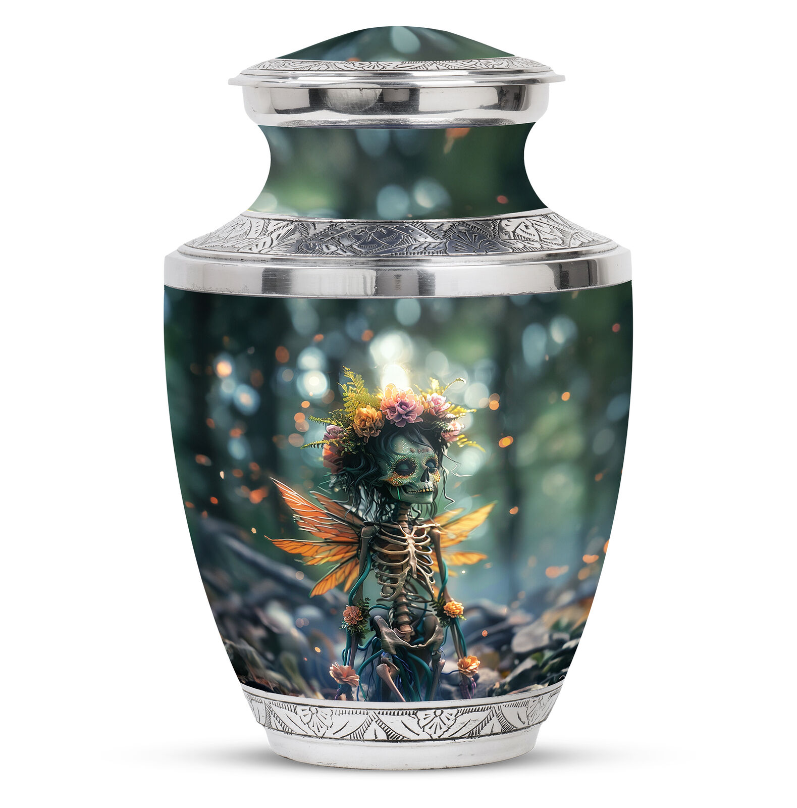 Autumn Fairy's Last Dance Large Urns For Ashes For Dad Size 10 Inch