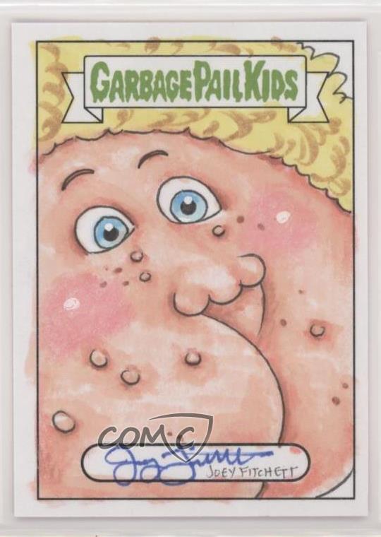 2021 Topps Garbage Pail Kids Food Fight Sketch Cards 1/1 Joey Fitchett 8d2