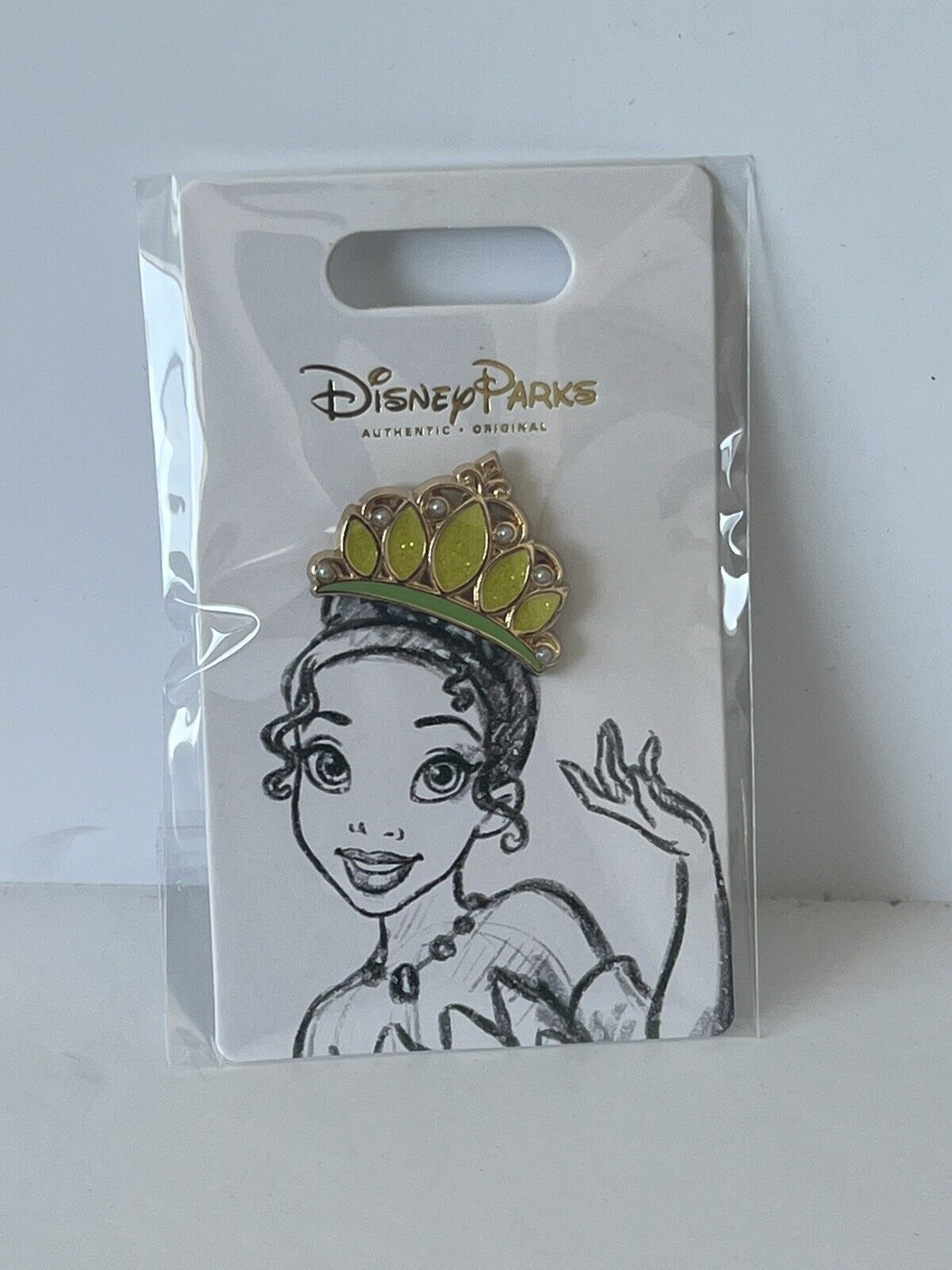 2021 Disney Parks Princess Tiana Princess And Frog Crown Tiara Jewels OE Pin NEW