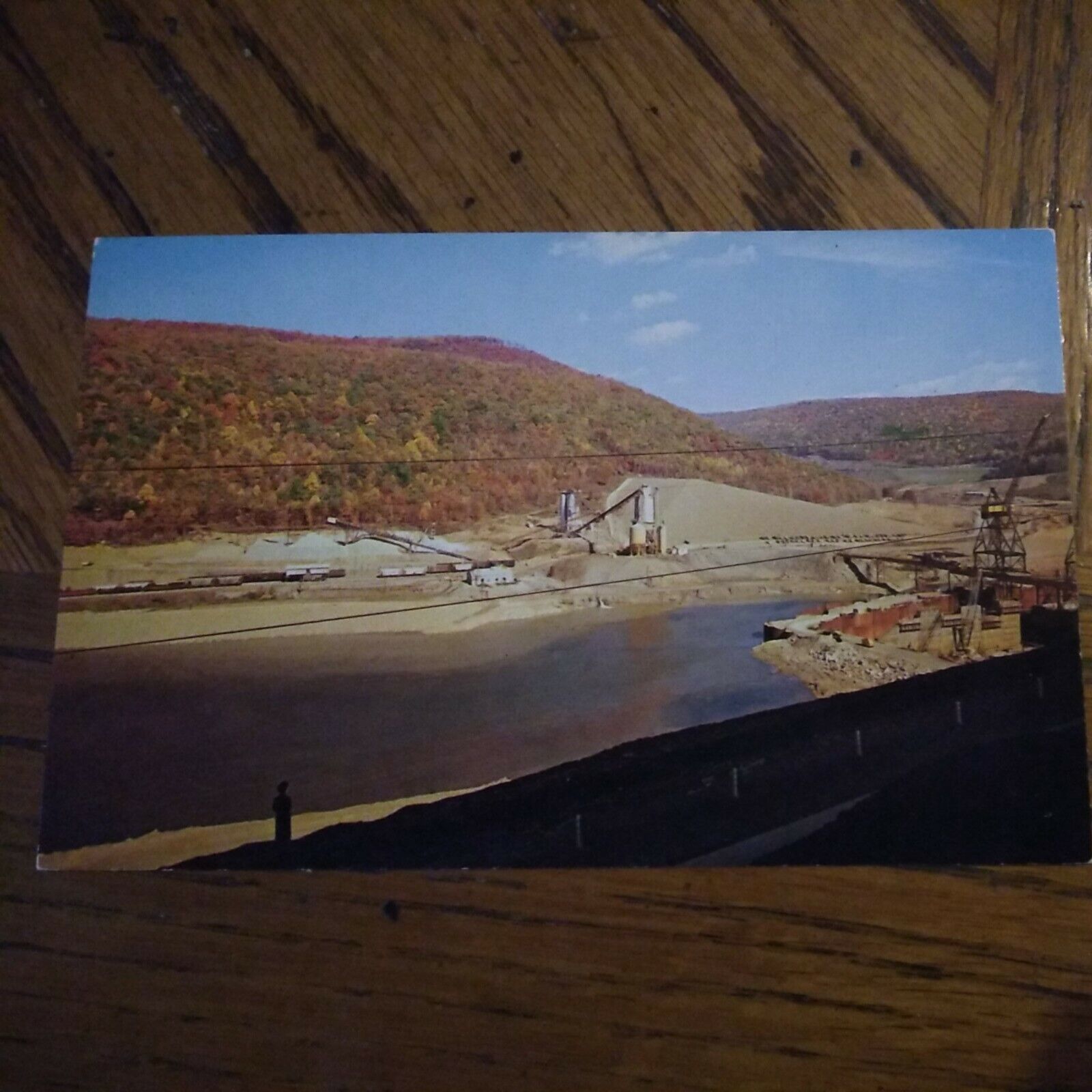 vintage postcard Allegheny Dam & Reservoir Pennsylvania