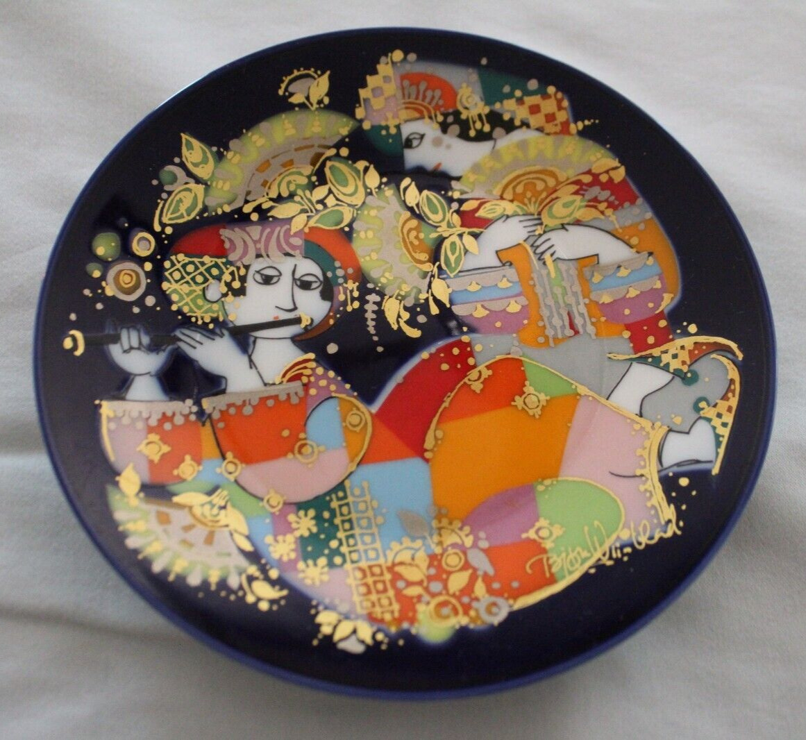 Vintage Rosenthal Bjorn Wiinblad Wall Decor Plate Collectible Germany