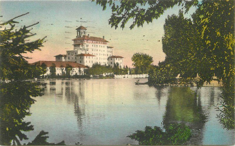Albertype Broadmore Hotel Colorado Springs Colorado 1936 Hand colored 11540
