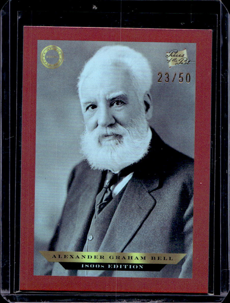 Alexander Graham Bell 2024 Pieces of the Past 1800s #B-175 Red /50