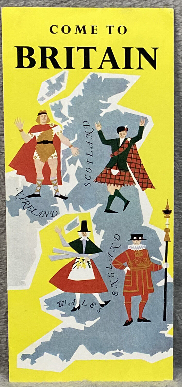 Vintage Come To Britain Tourist Brochure Scotland Ireland Wales England 1958
