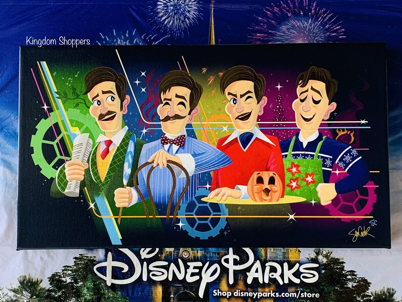 2021 Disney Parks Walt Disney’s Carousel Of Progress Original Canvas Sam Carter