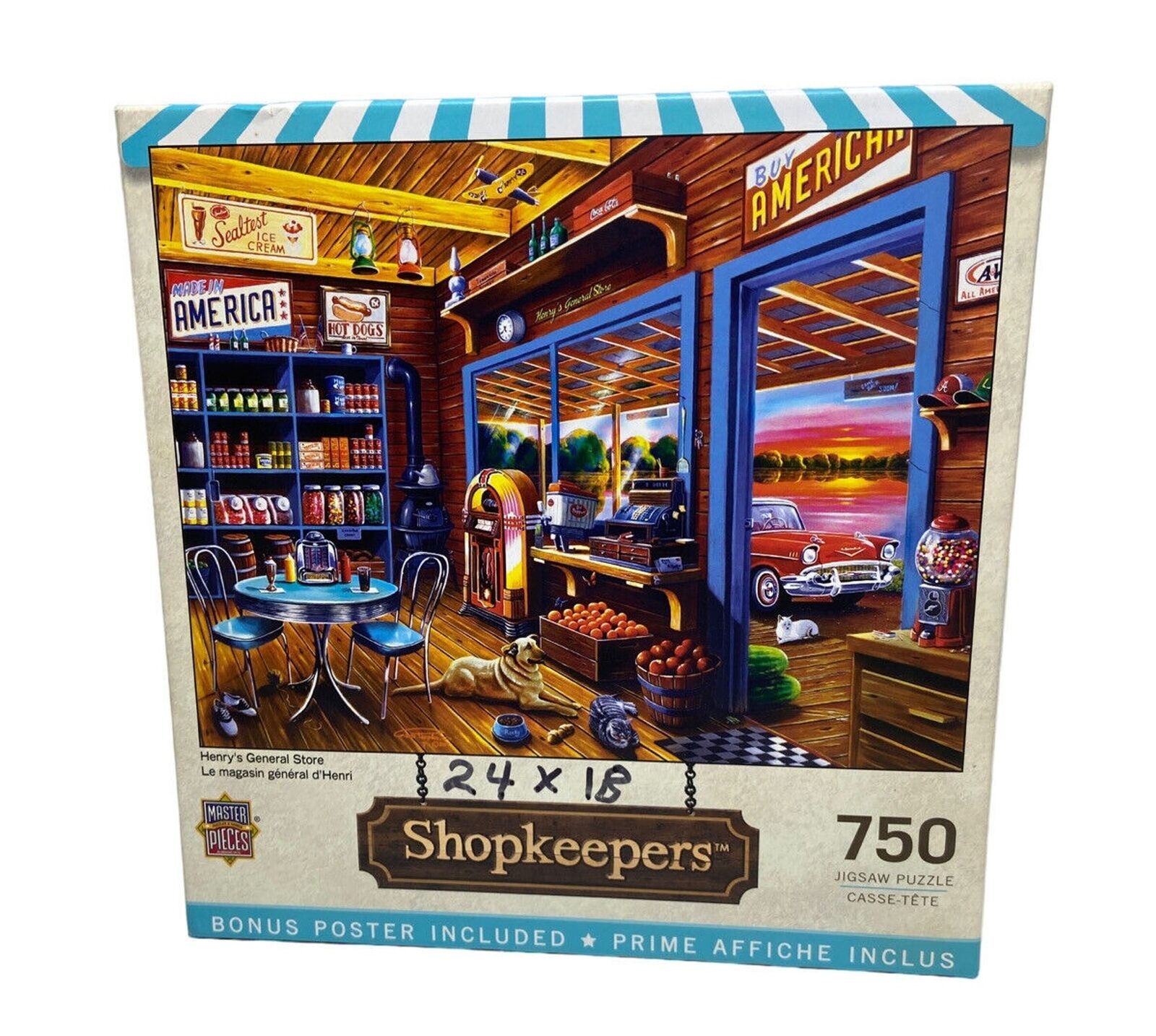 Master Pieces 750 piece Jigsaw Puzzle Shopkeepers Henrys General Store 31828