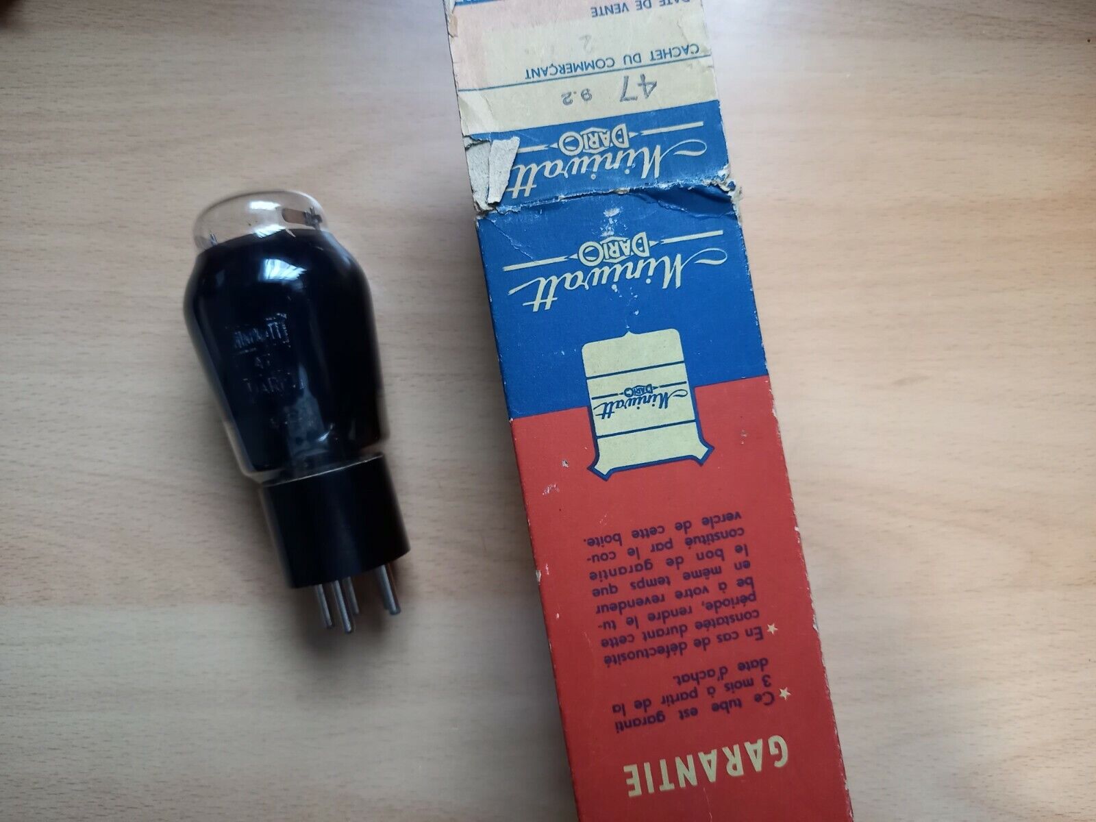 Miniwatt Dario 47 (Pentode) TUBE LAMP TSF NOS