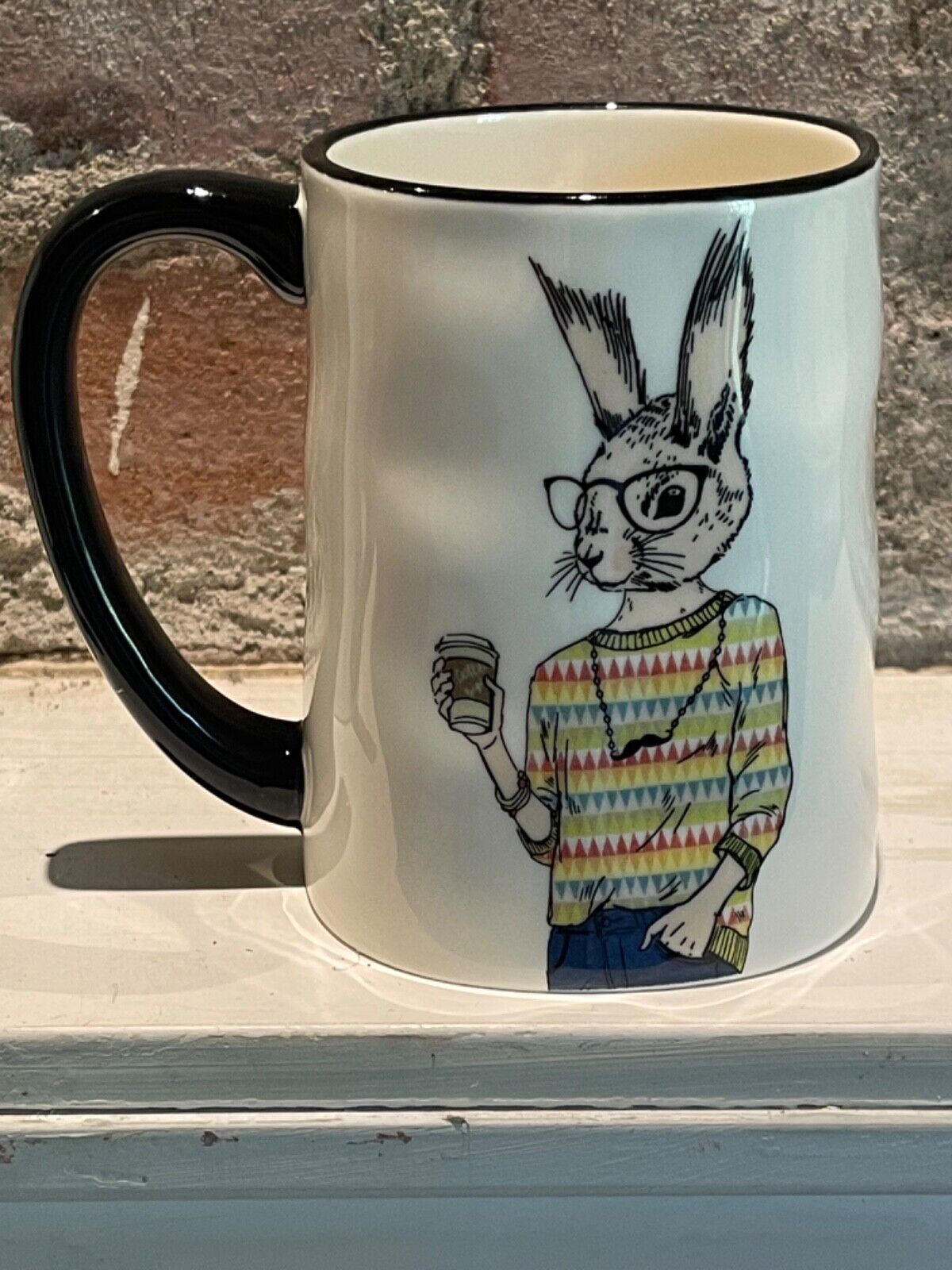 Excellent conditinsignature mug hipster animal the rabbit