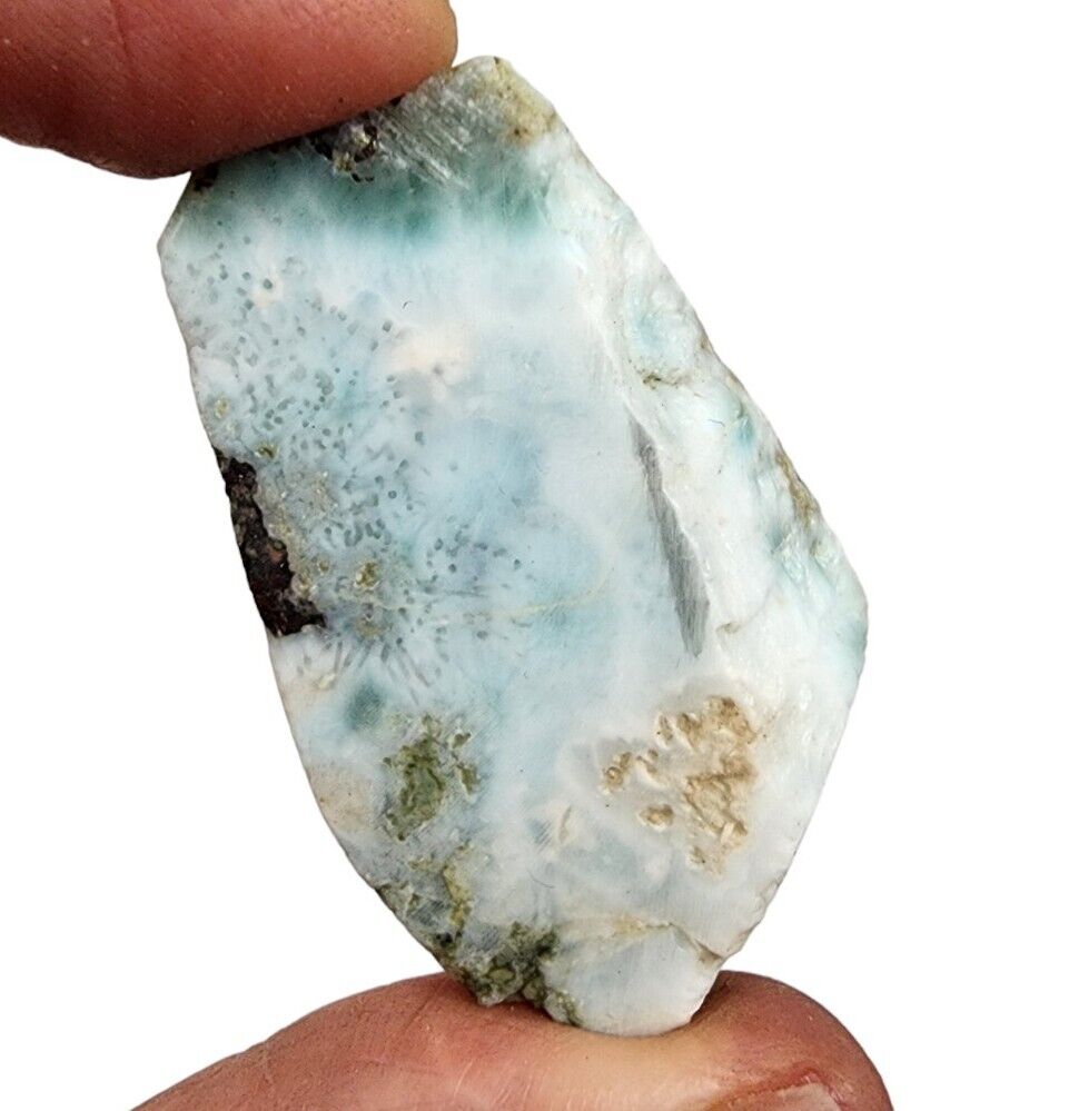 Larimar Unpolished Rough Stone Dominican Republic 22.2 grams