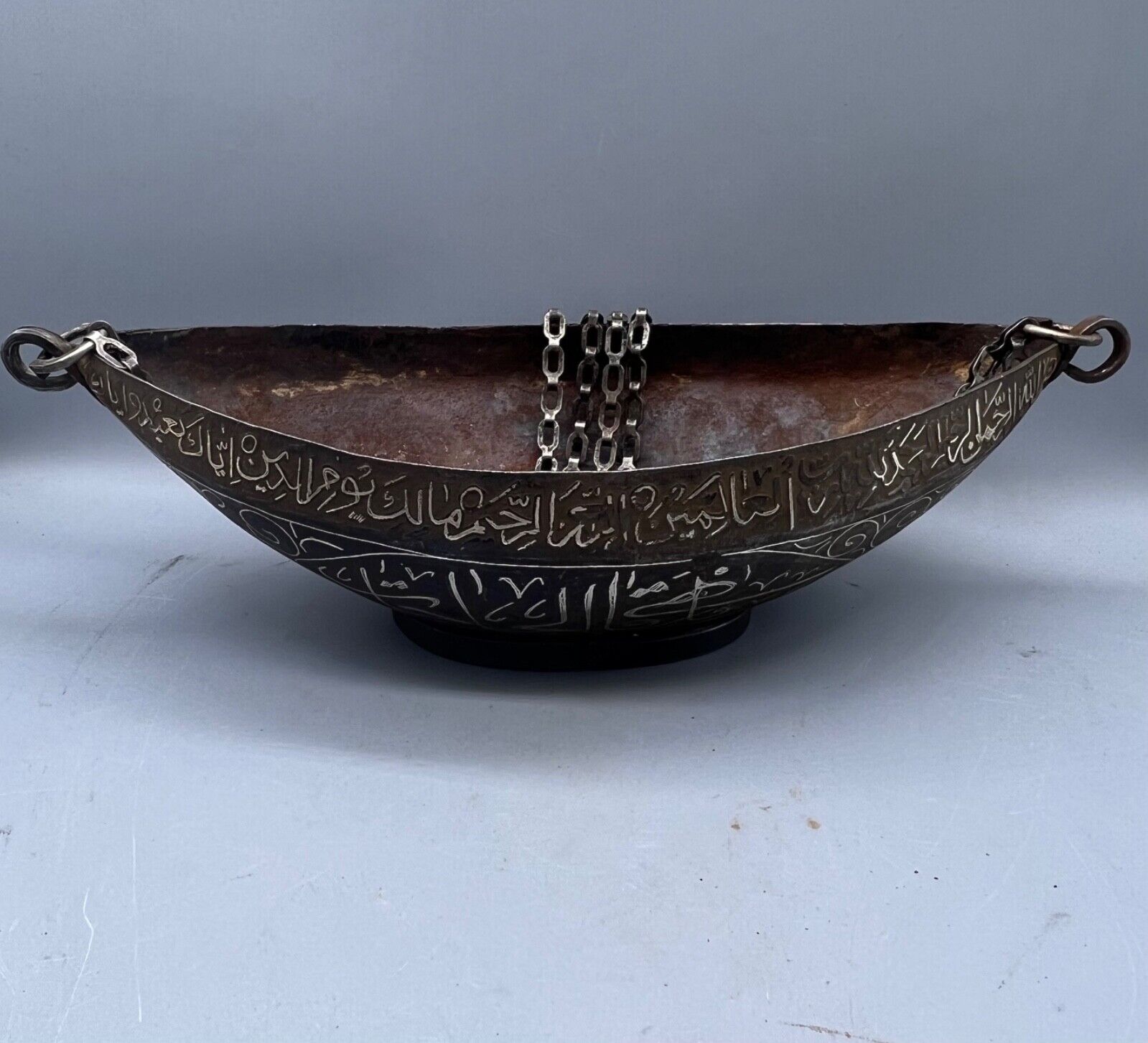 Collectable Pice Rare Unique Islamic Safavid Era Beginning Bowl With Arabic Writ