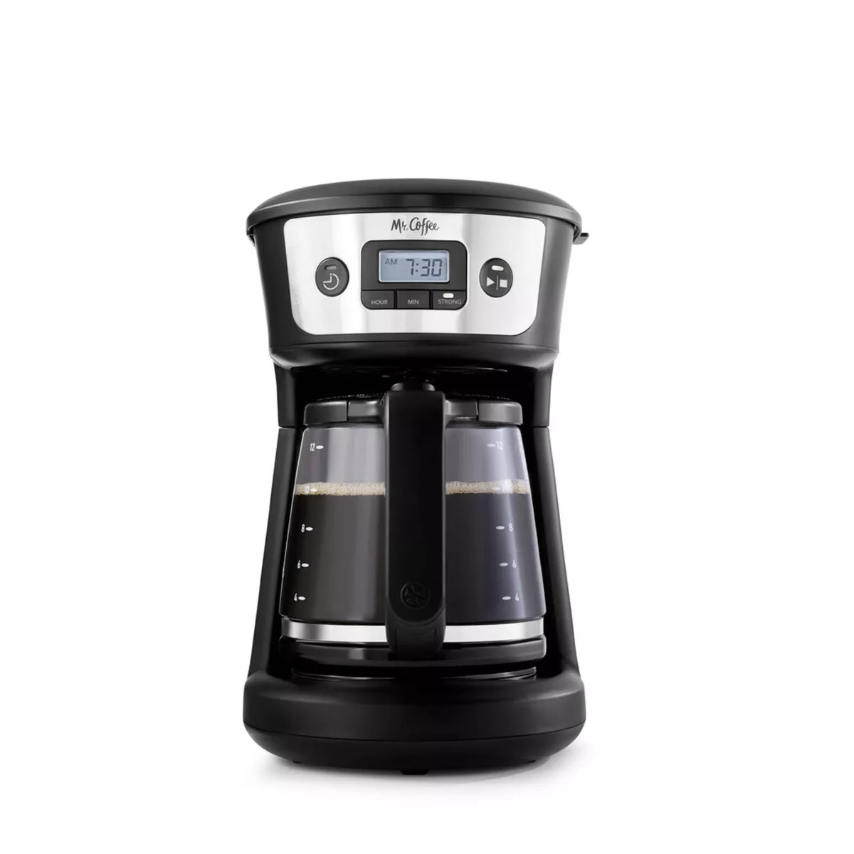 Mr. Coffee 12-Cup Programmable Coffee Maker - Black/Stainless Steel Coffee Maker
