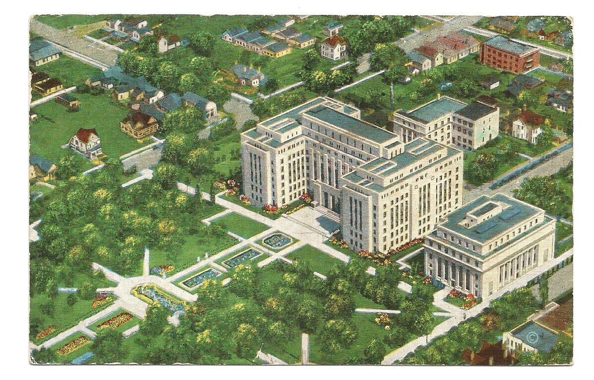 Birmingham Alabama AL Postcard Aerial View