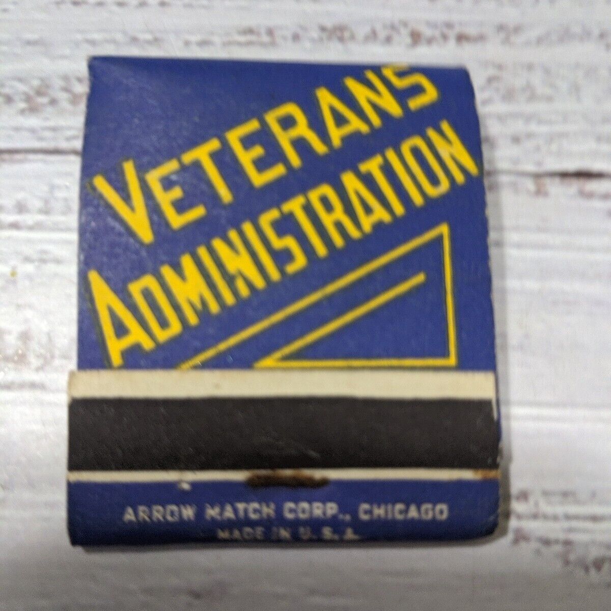 1930's Veterans Administration FULL Unused Matchbook Vintage