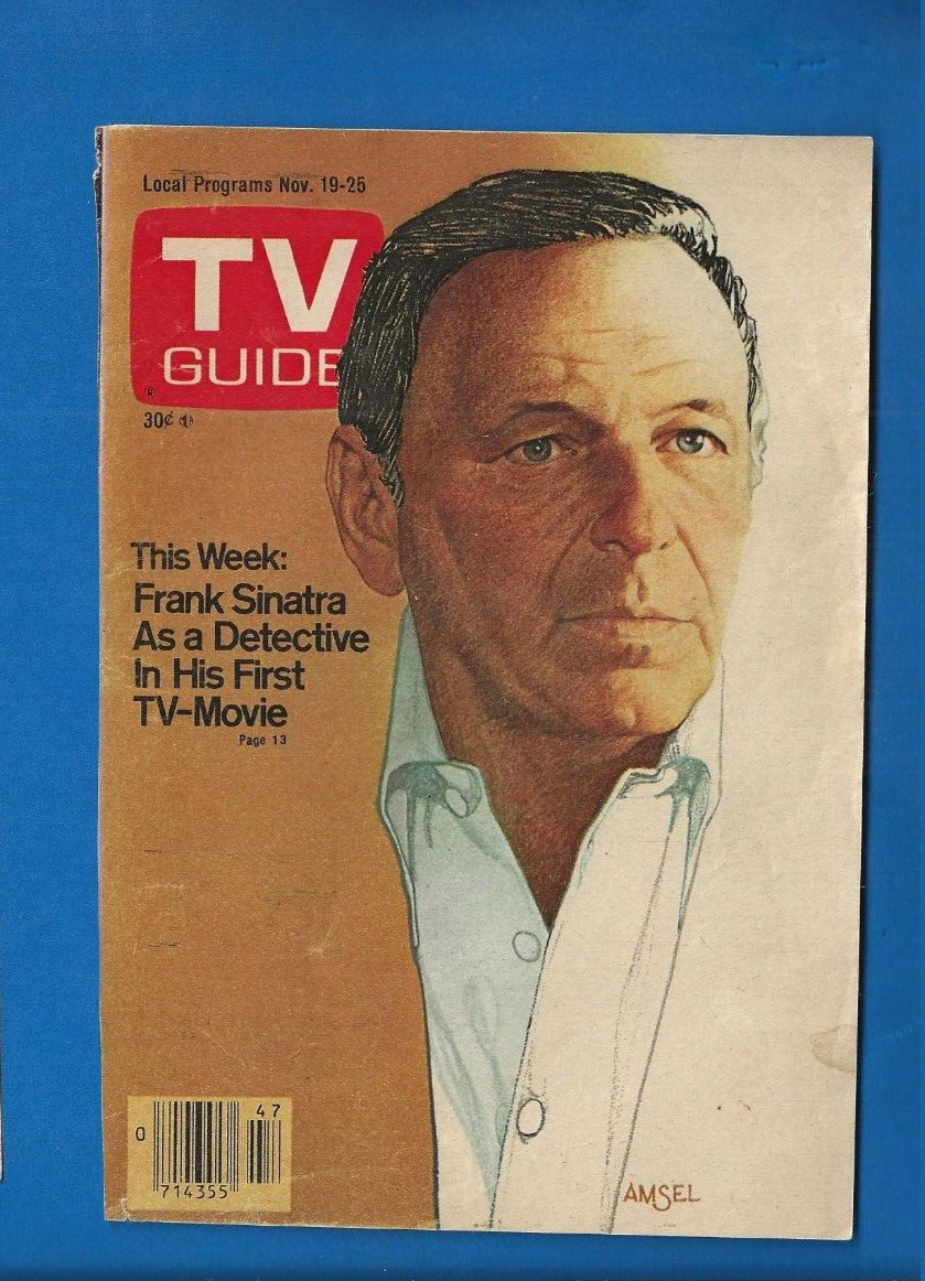 Frank Sinatra November 19-26  1977 TV Guide cover