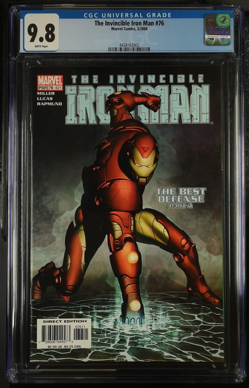 Invincible Iron Man #76 2004 Marvel CGC 9.8 Top Pop LGY 421