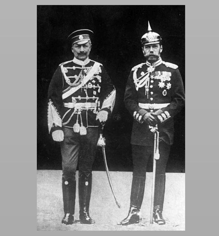 Kaiser Wilhelm II PHOTO with Nicholas II of Russia, World War I German Leader