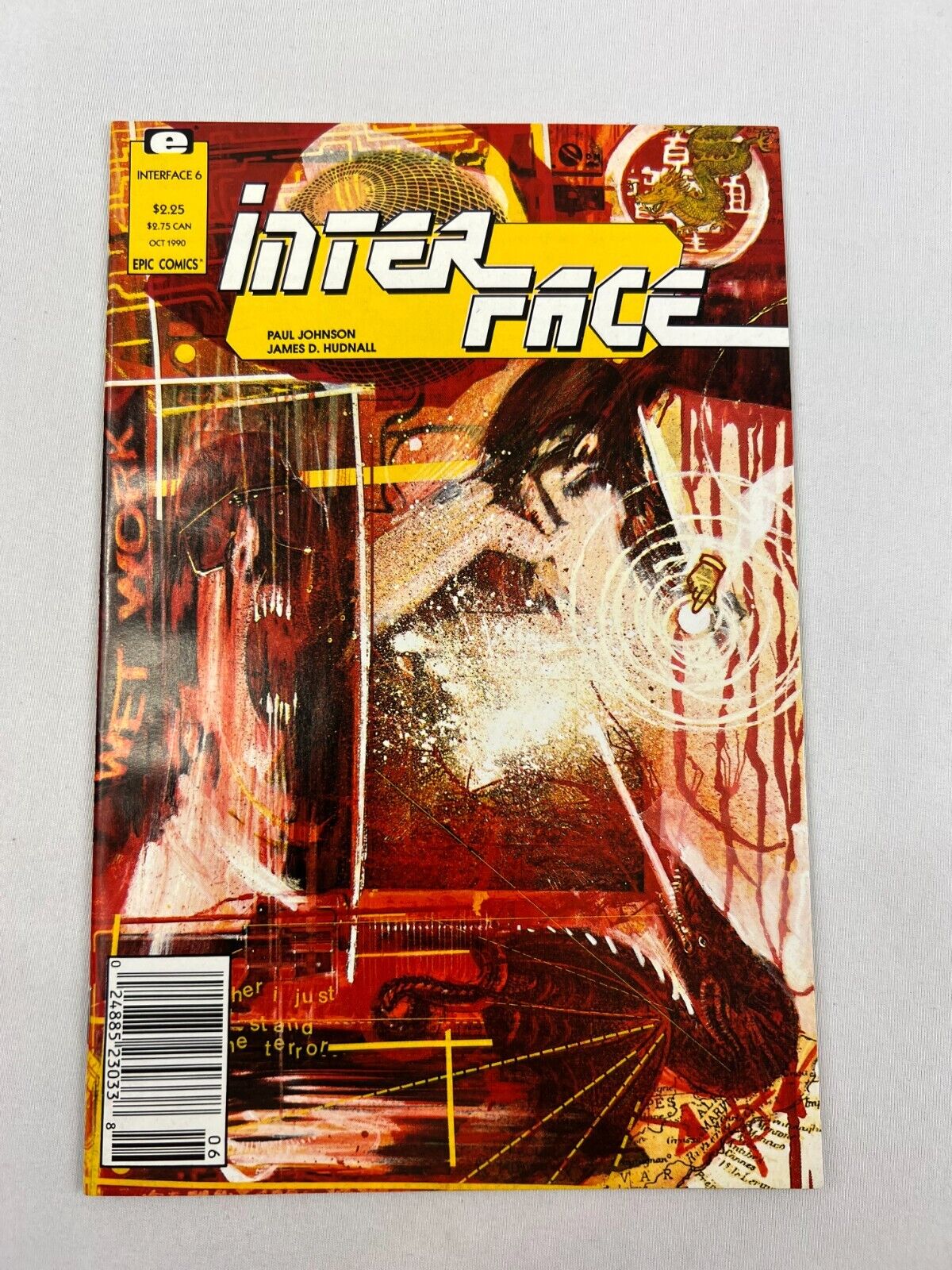 INTERFACE #6 - Epic Comics -1990 - OCT - Excellent Condition - Rare Comic Book