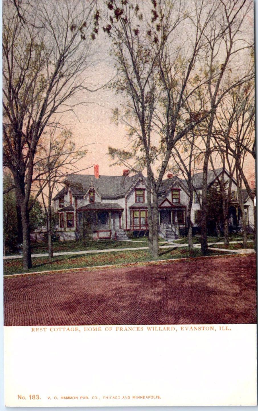 EVANSTON, IL Illinois REST COTTAGE  Home of FRANCES WILLARD  c1900s  Postcard