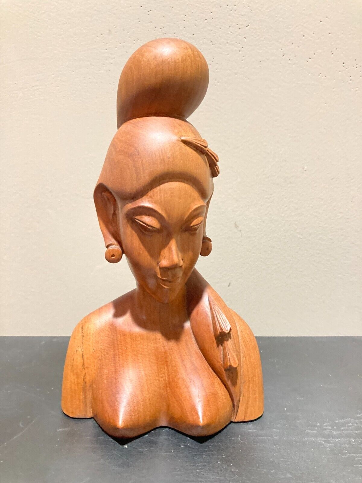 Beautiful Wood Carved Nude Woman - 8.5 Inches Tall