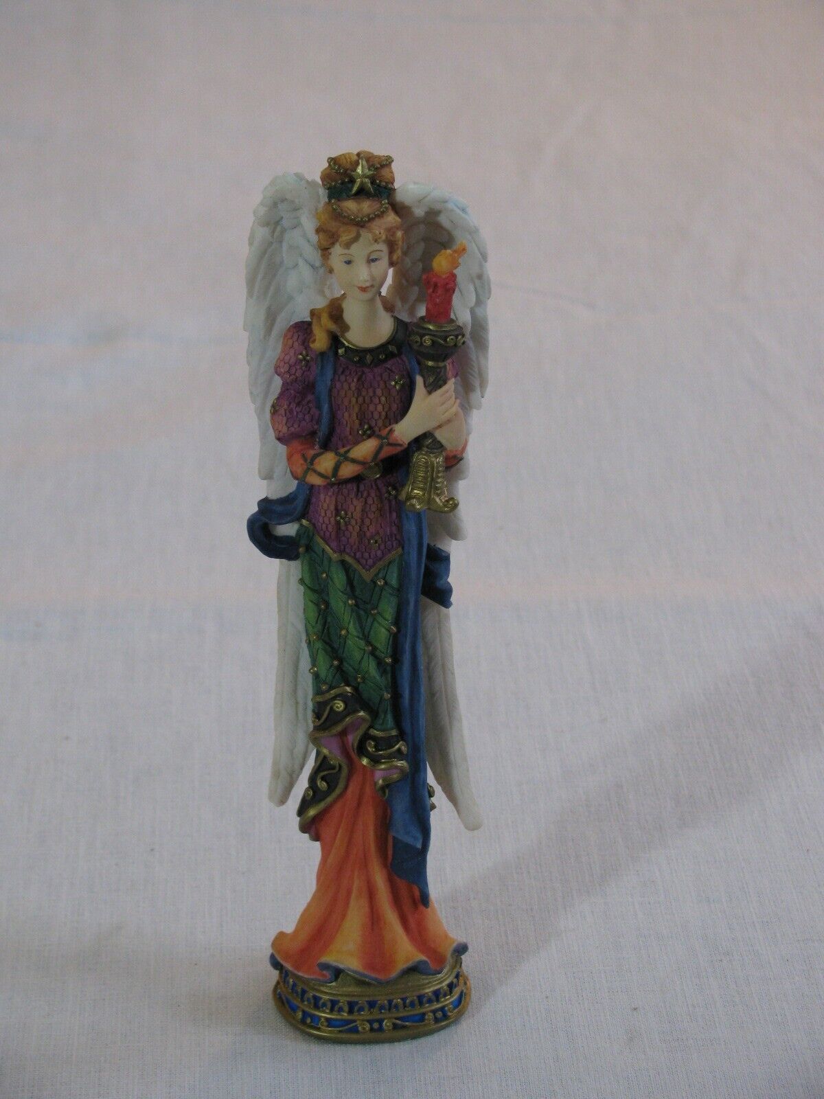 Vtg Lenox Pencil Collection Handcrafted Angel w/Torch Figurine, 1998 r