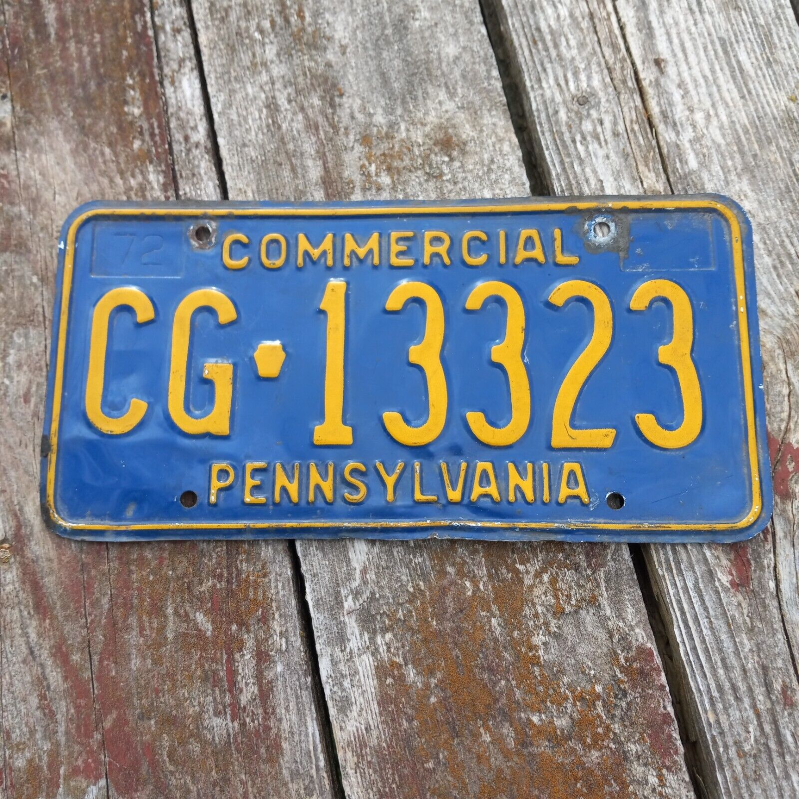 1974 Pennsylvania COMMERCIAL License Plate - \