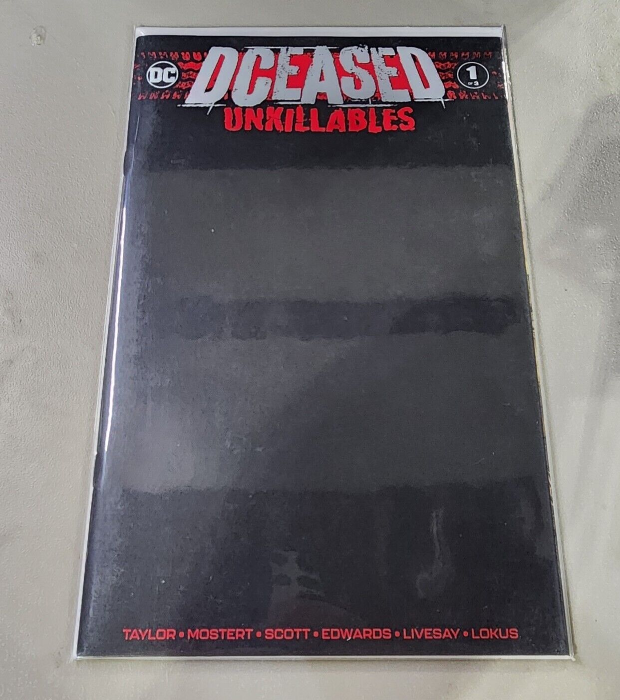 Dceased Unkillables #1 Black Sketch Edition