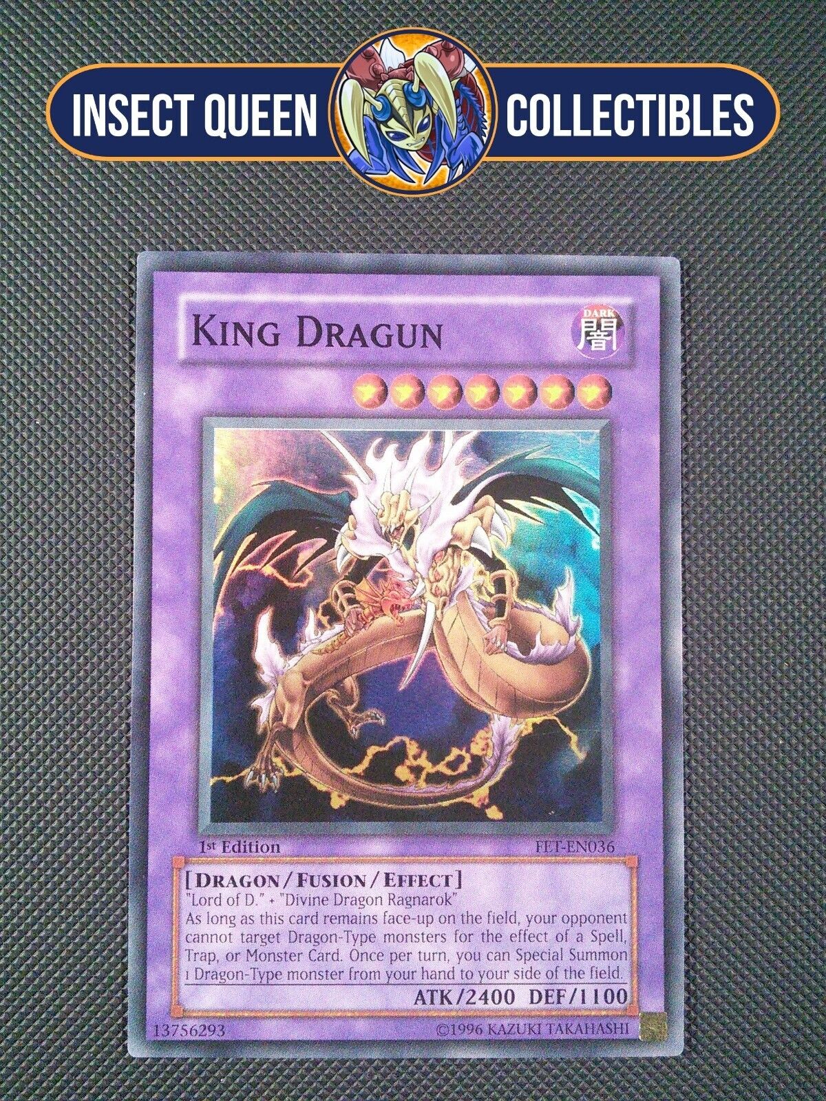 King Dragun FET-EN036 1st Edition Super Rare Yu-Gi-Oh