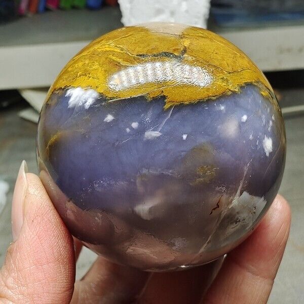 420g WOW Natural Rare Pietrsite Crystal ball Quartz Sphere Healing