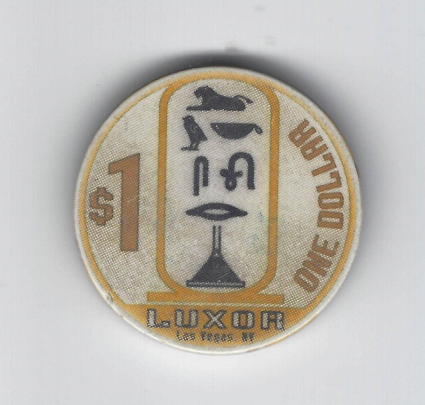 Luxor $1 Las Vegas, Nevada Gaming Poker Casino Chip Free US shipping