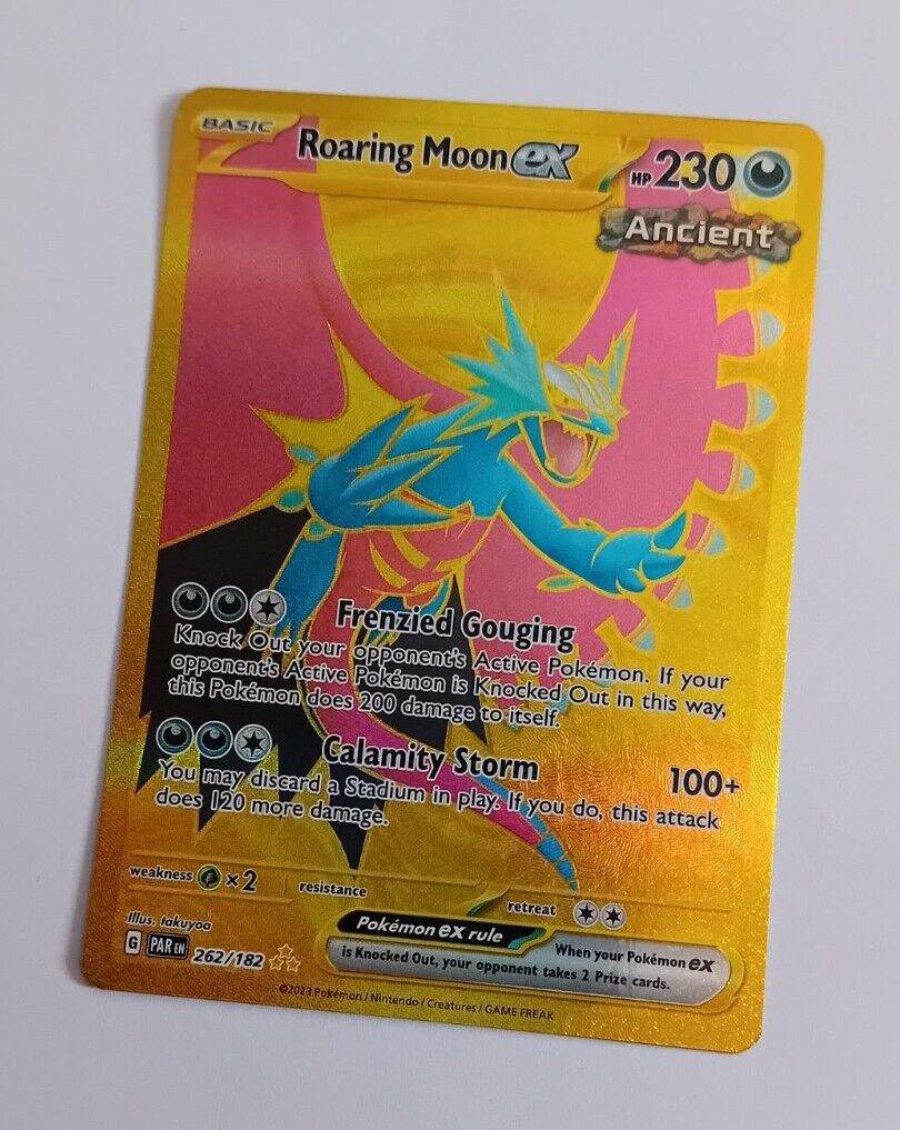 Pokémon TCG Roaring Moon ex Paradox Rift 262/182 Holo Hyper Rare