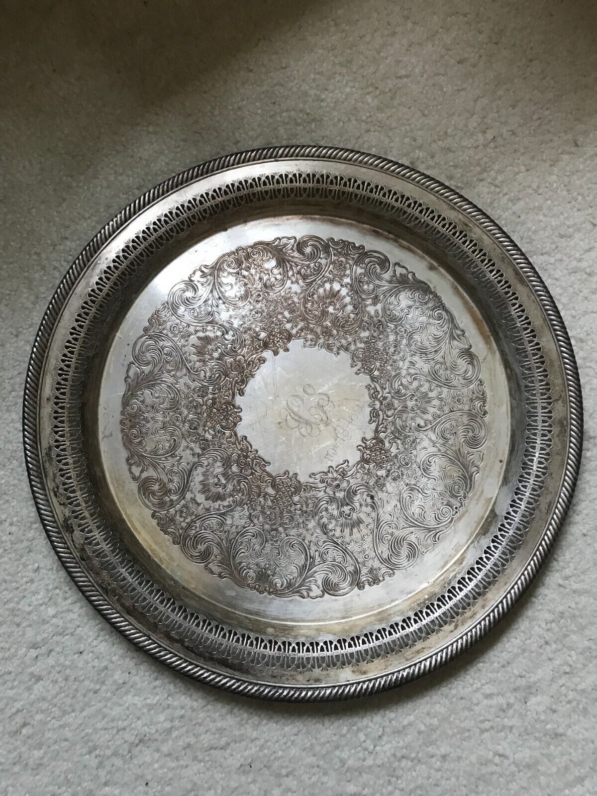 Vintage 1969 Silver Plate 15\